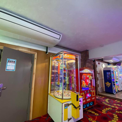 An underslung unit installed in an Arcade